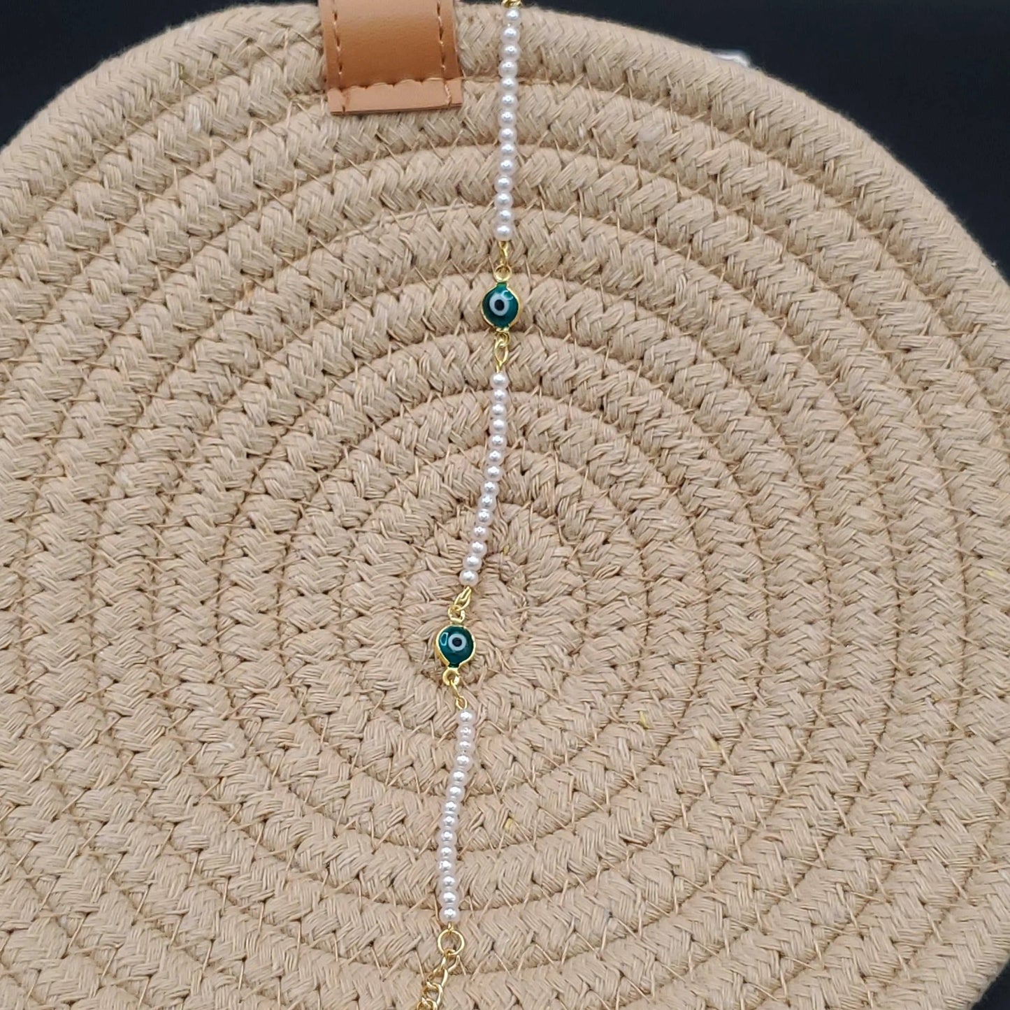 Evil Eye Pearl Bracelet