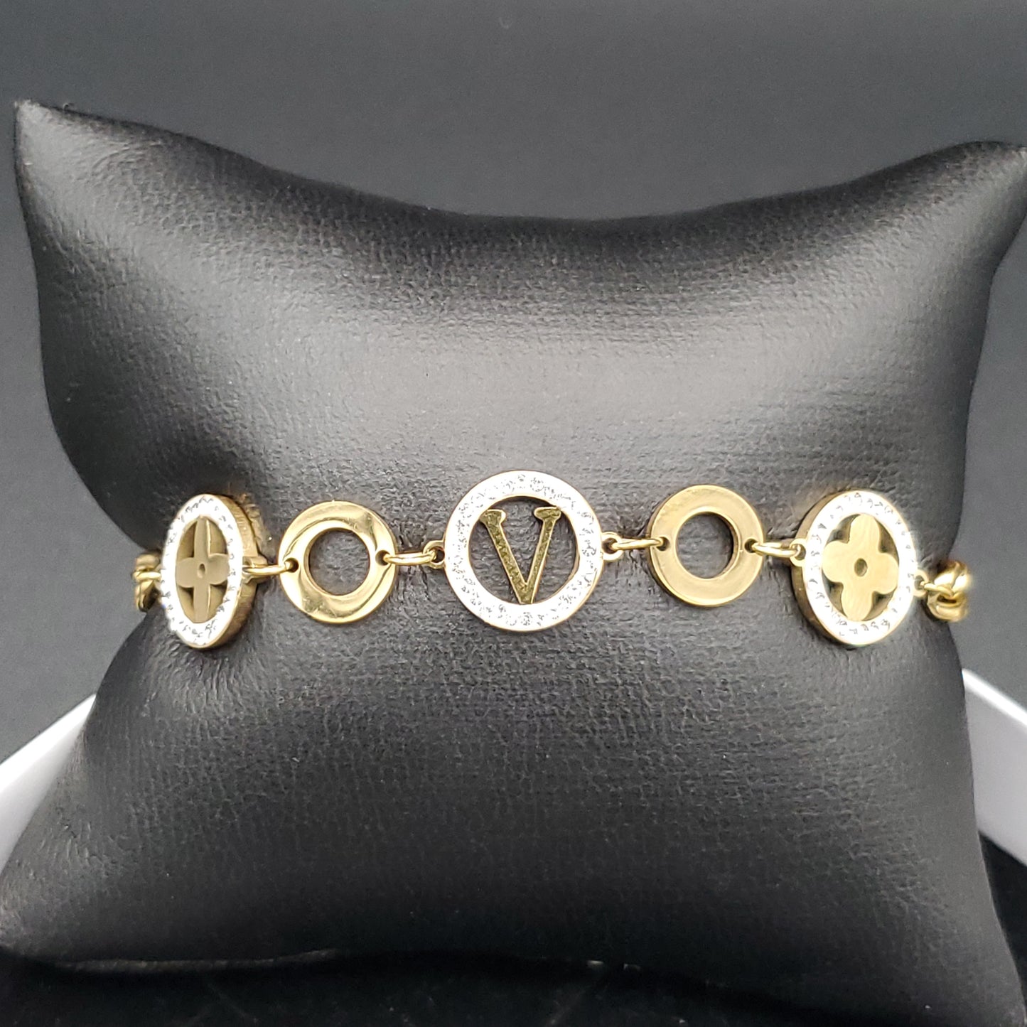 Stainless Steel L*V Bracelet