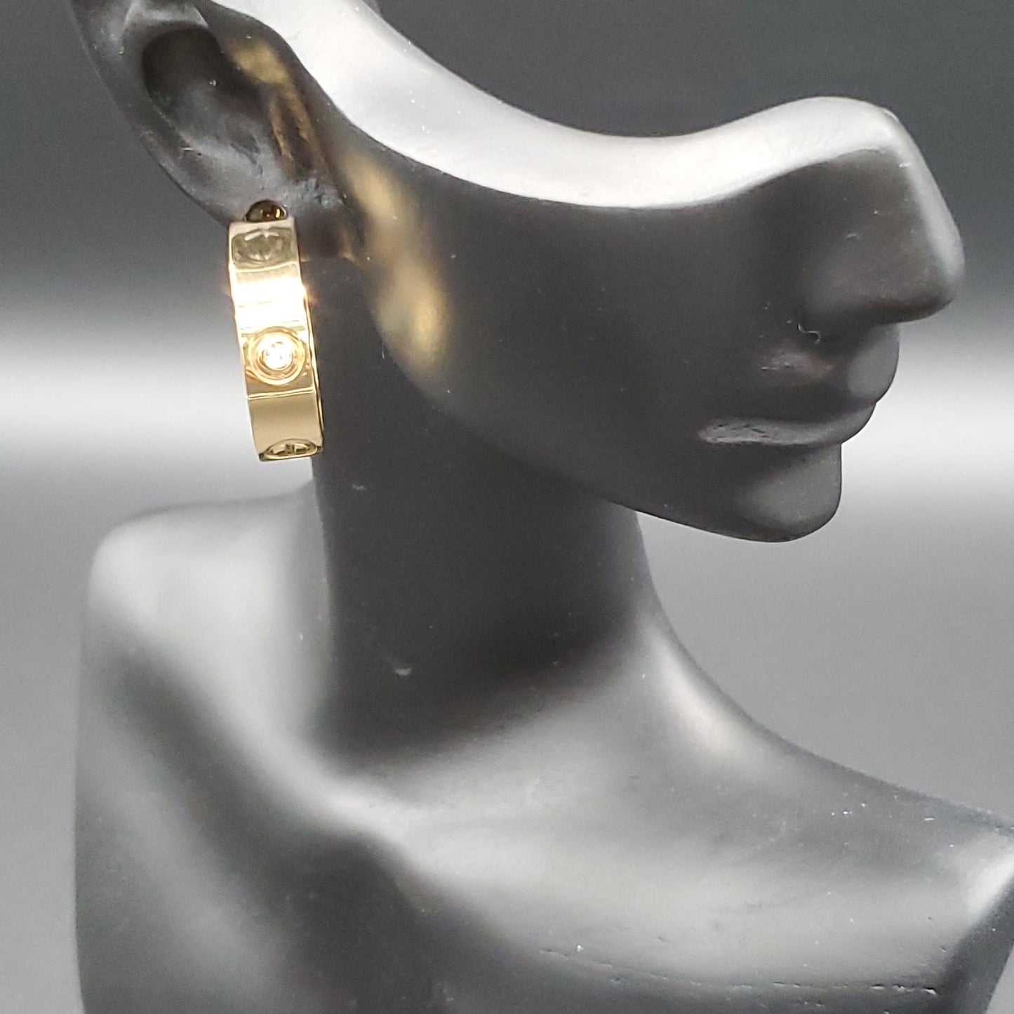 Stainless Steel C*artier Earrings