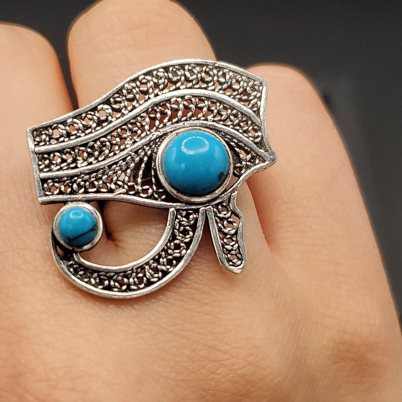 Eye of Horus Ring - Siwar Gallery