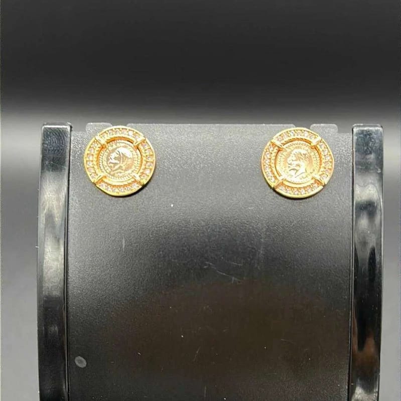 Delicate Graceful Lira Earring | 18K Gold Plated Siwar Gallery