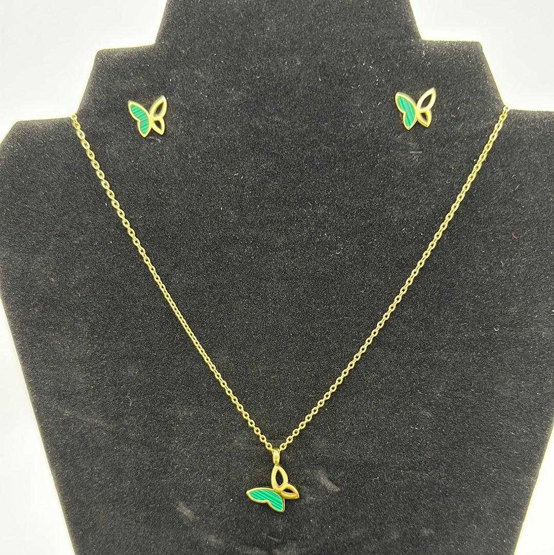 Green Butterfly Set
