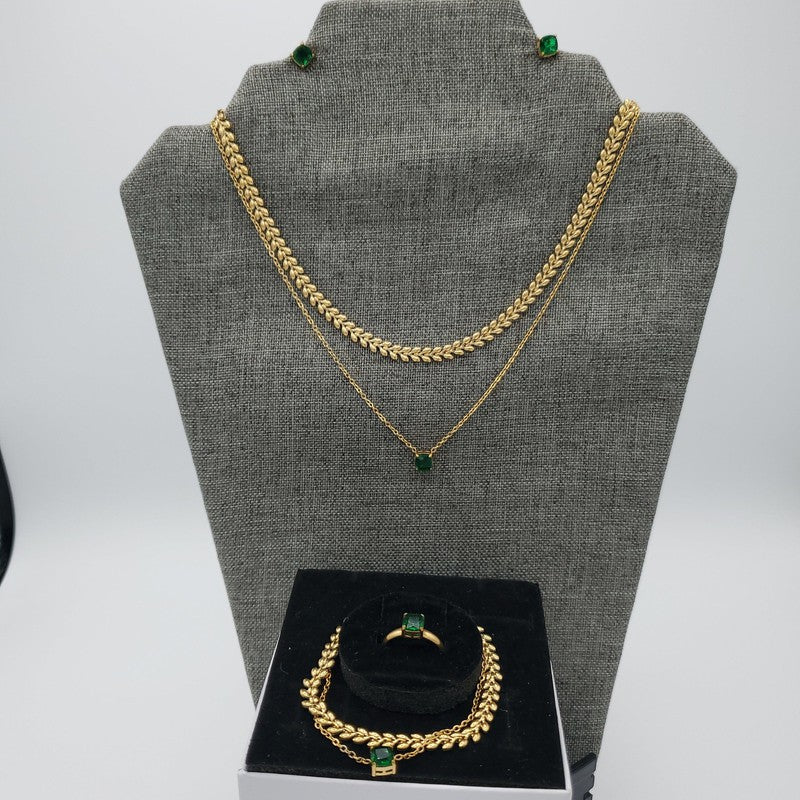Green Stone Sets - Siwar Gallery