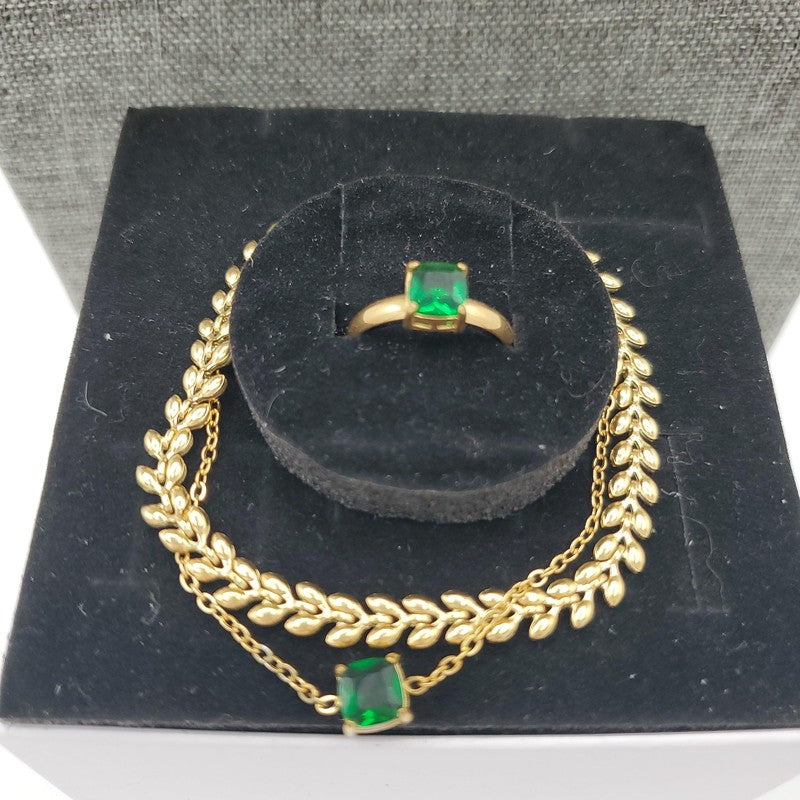 Green Stone Sets - Siwar Gallery