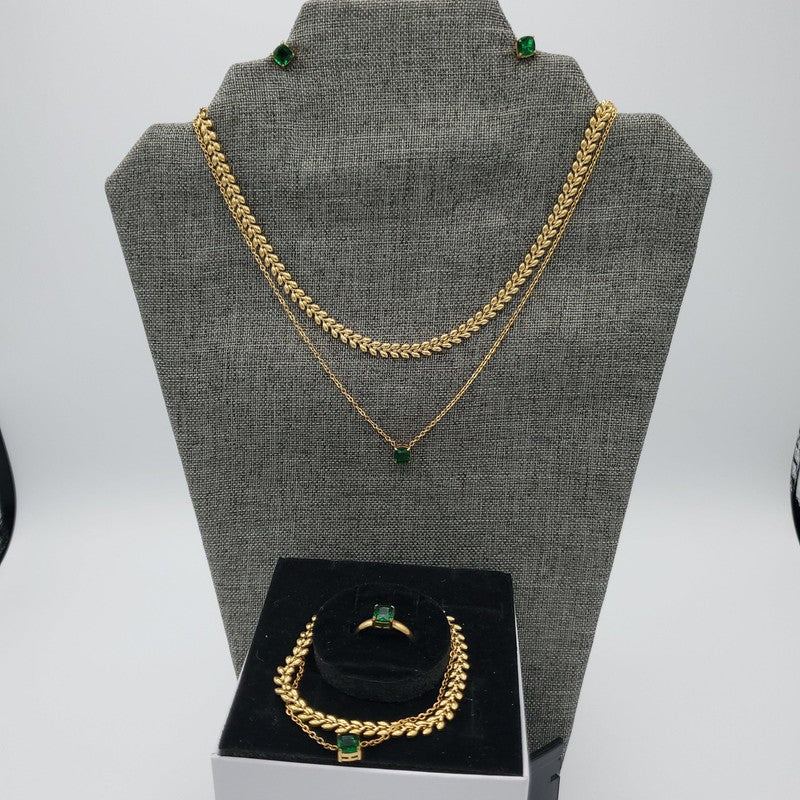 Green Stone Sets - Siwar Gallery