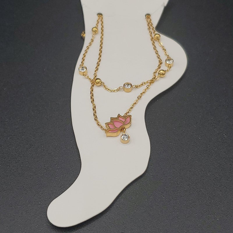 Lotus Flower Anklet - Siwar Gallery