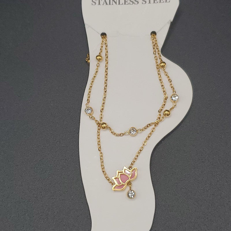 Lotus Flower Anklet - Siwar Gallery