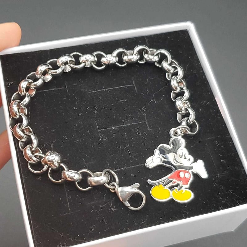 Classic Cartoon Enamel Bracelet | 18K Gold Plated Siwar Gallery