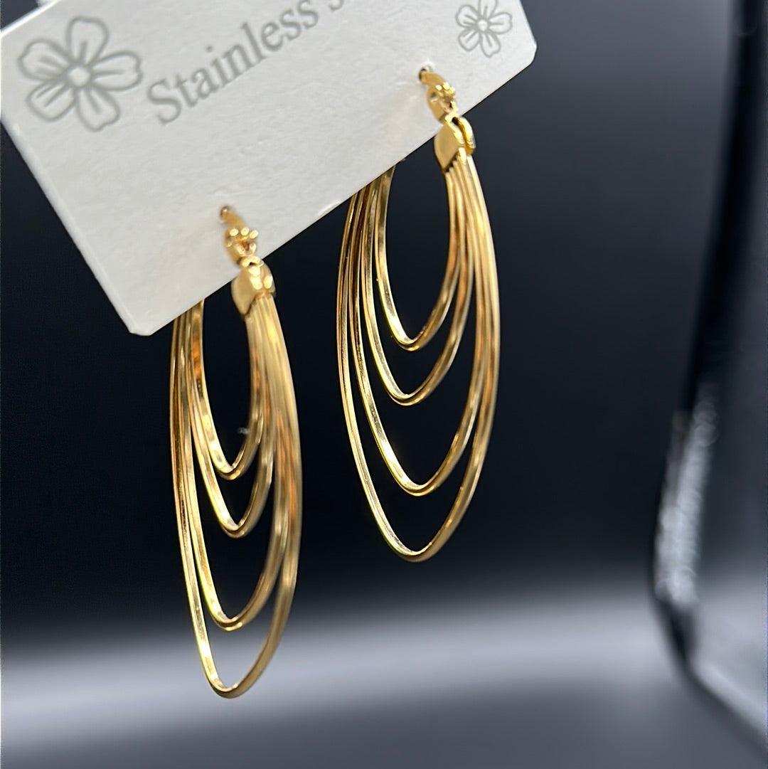 Oval Earring - Siwar Gallery