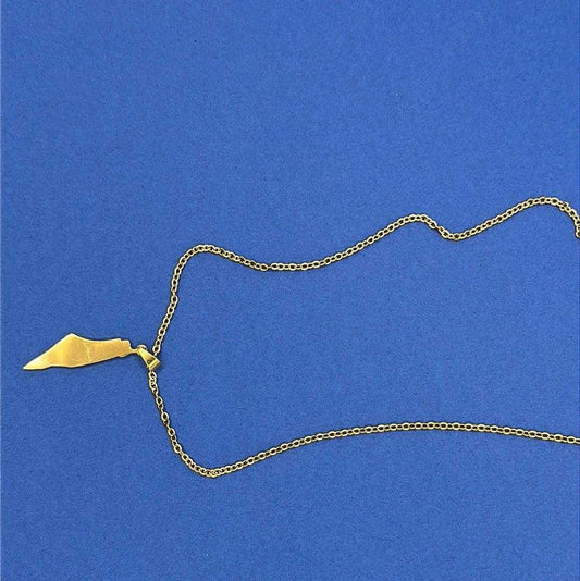 Palestine Map Necklace | 18K Gold Plated Siwar Gallery