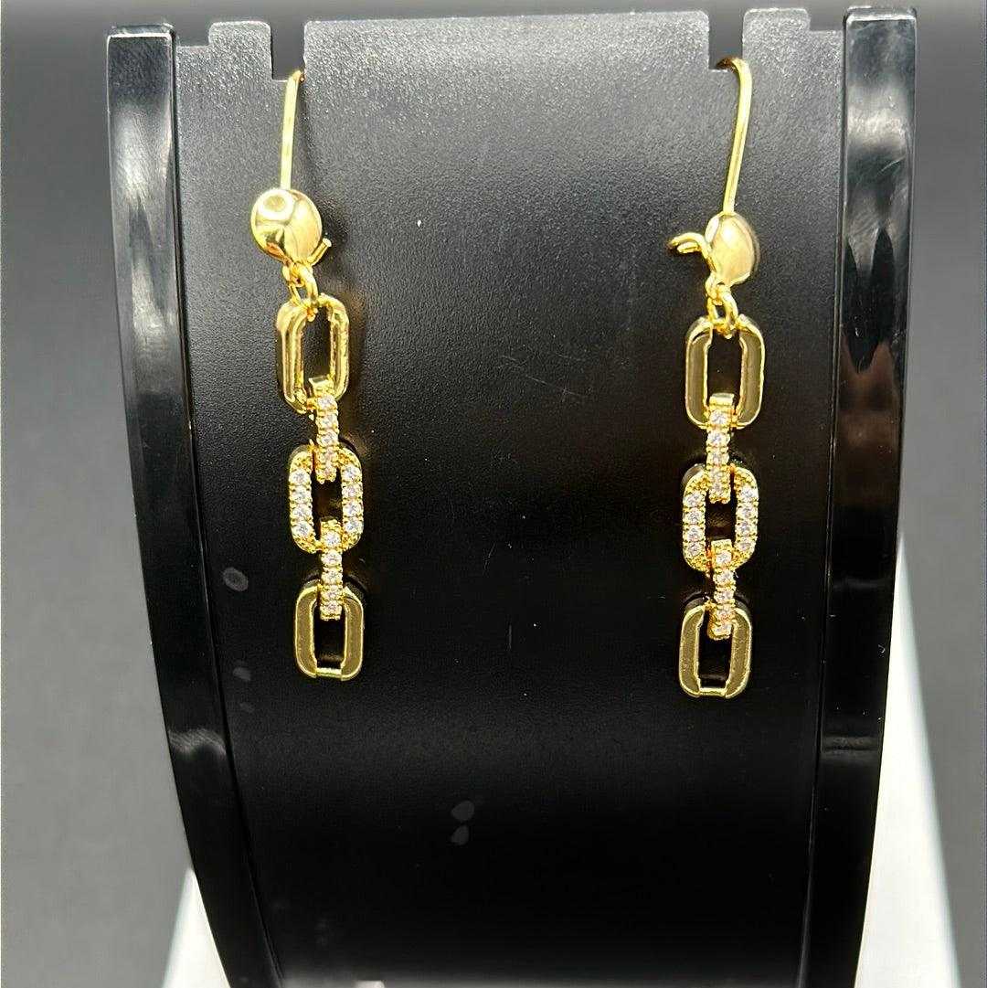 Rectangle Chain Earring