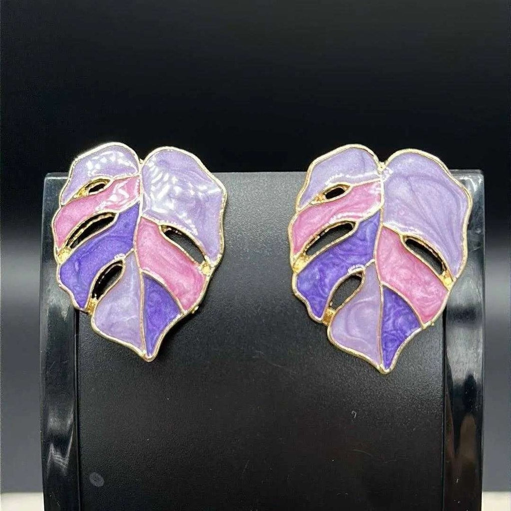 Refined Tree Leaf Earrings | 18K Gold Plated Siwar Gallery