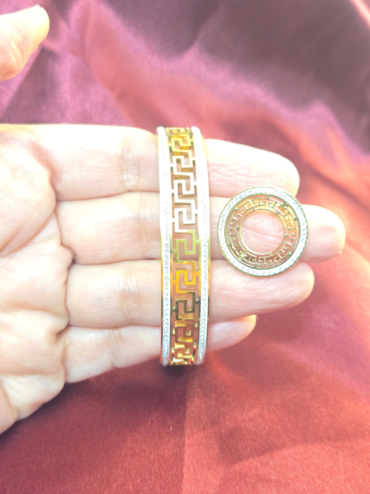 V*ersace Style Bangle set