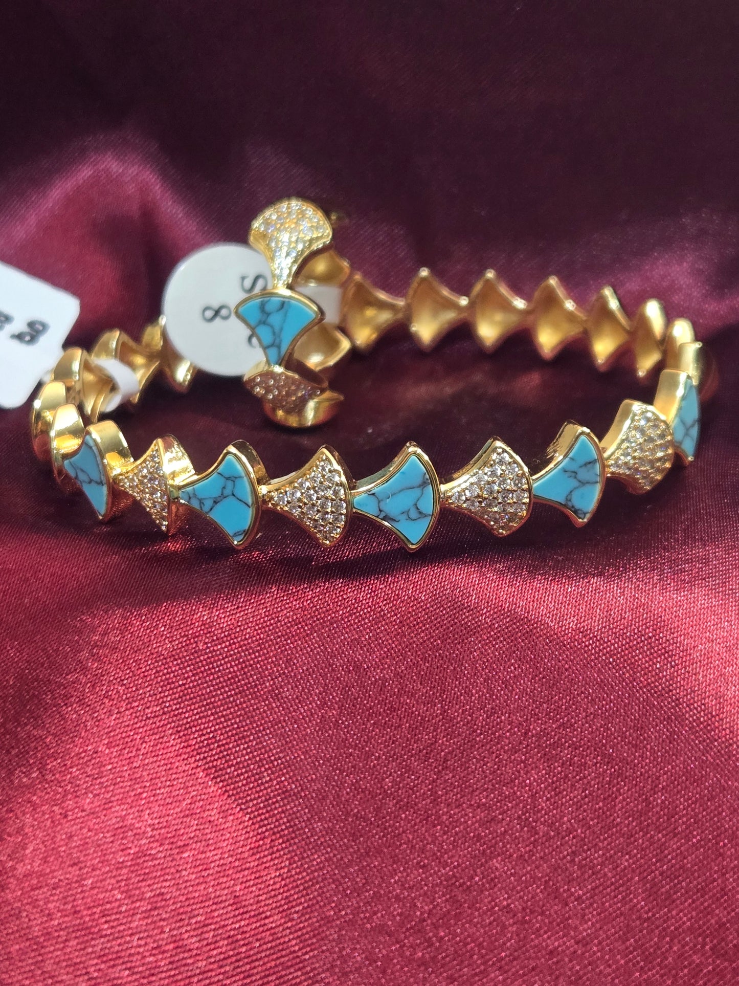 Lotus Flower Bangle Set