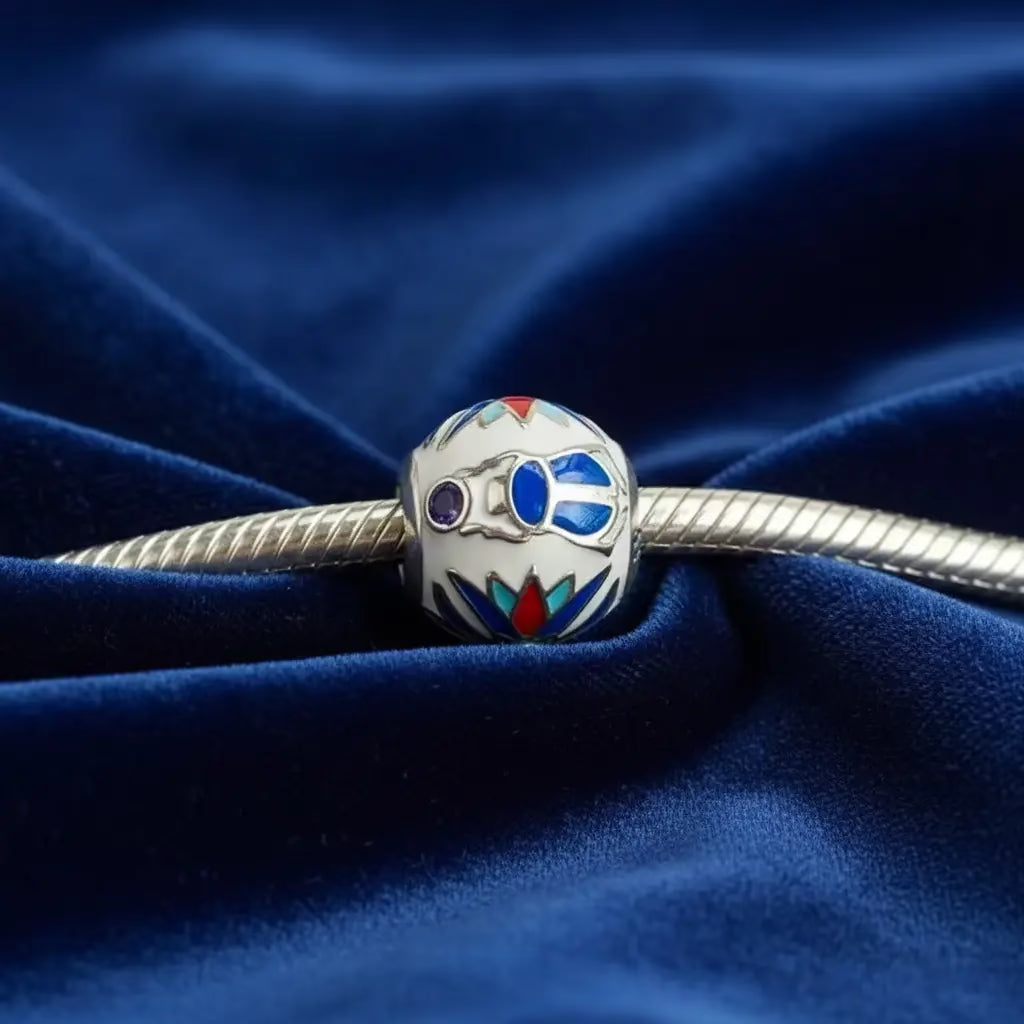 Scarab Lotus Charm