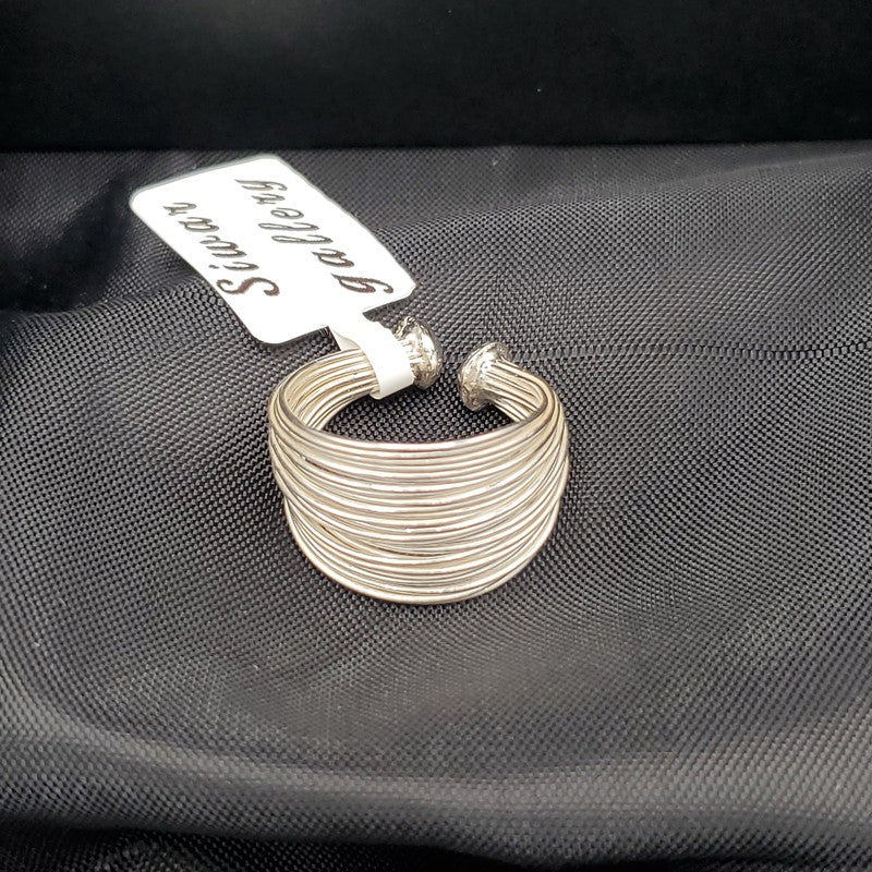 Silver Threads Ring - Siwar Gallery