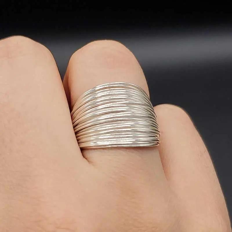 Silver Threads Ring