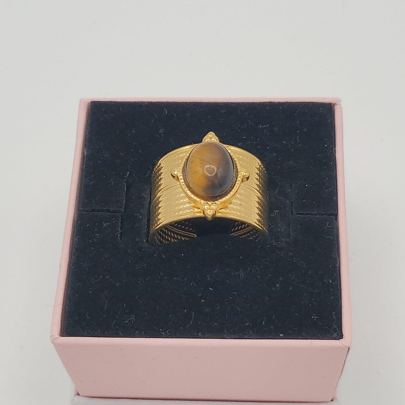 Tiger eye Ring - Siwar Gallery