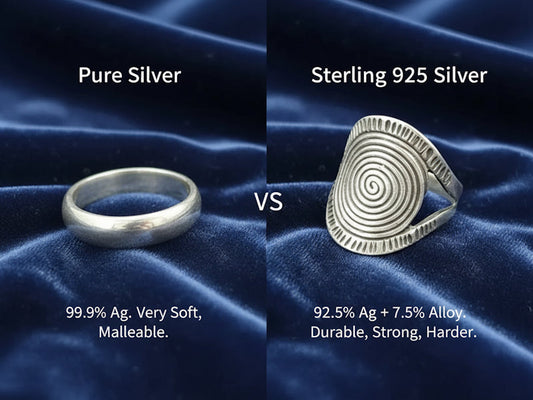 Sterling Silver vs Pure Silver: Which is Better for Jewelry?