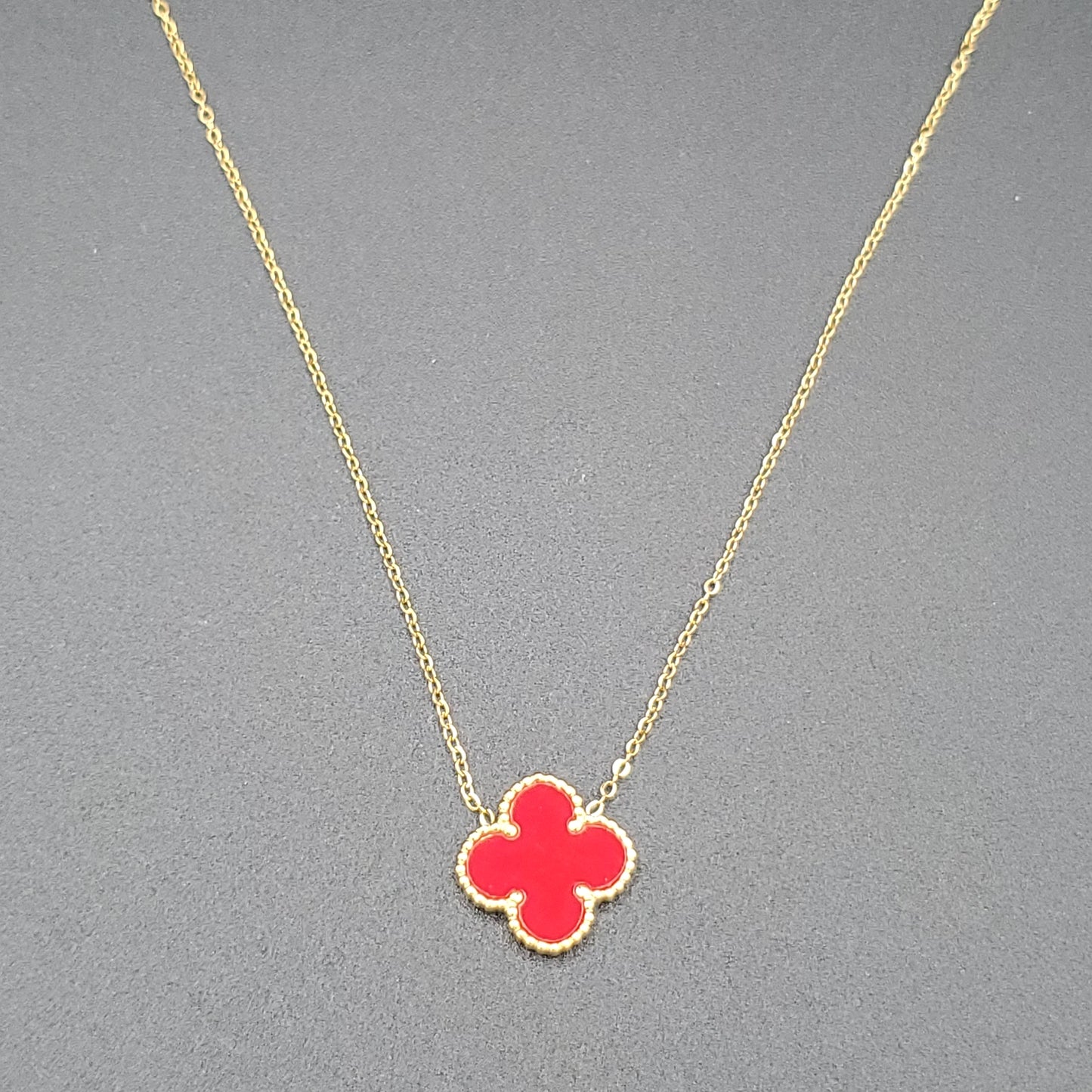 Red Van C*leef Necklace