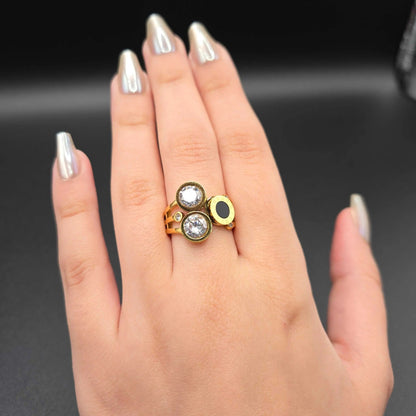 Black & Diamond B*lgari ring