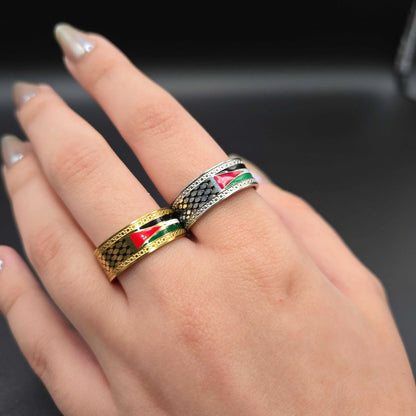 Palestine flag ring
