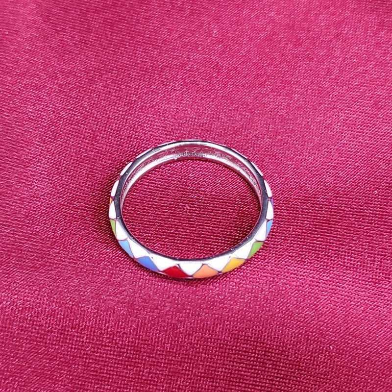 925 Sterling Silver Ring in Silver finish on a neutral background