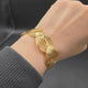 Bold Braid Cuff Bangle | 18K Gold Plated