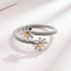 Daisy Mesh Open Bangle | 18K Gold Plated