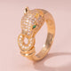 Panther Head Pavé Ring