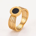 Roman Numeral Disc Ring