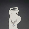 Elegant Blue Stone Anklet