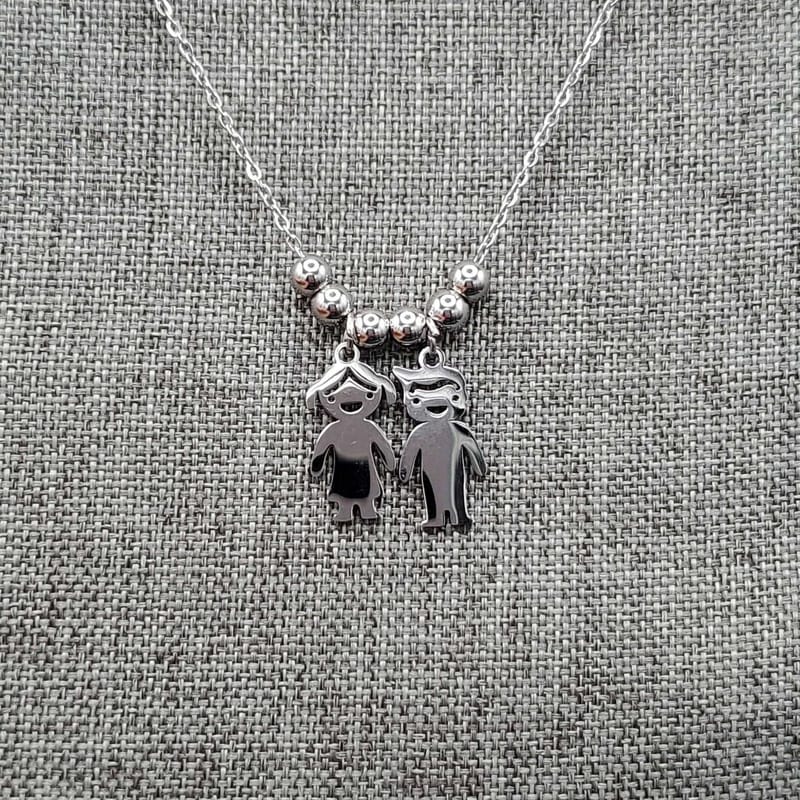 Boy & Girl Couple Necklace | 18K Gold Plated Siwar Gallery