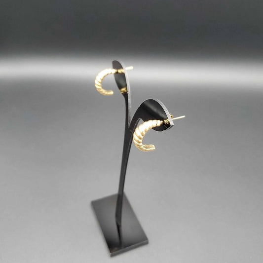 Elegant Braided Earring | 18K Gold Plated Siwar Gallery