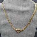 Modern Chic Heart Necklace