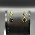 Double Drop Clover Earrings