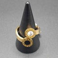 Roman Double Disc Ring