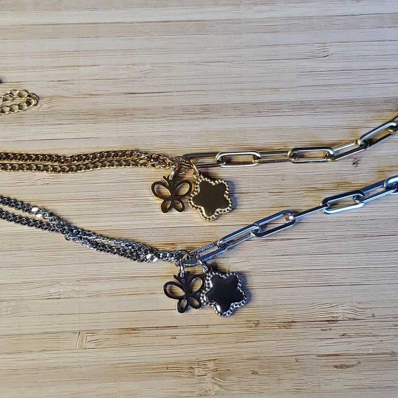 Classic Stars Bracelet in Silver finish on a neutral background