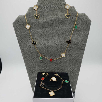 Colorful Butterfly Van C*leef Set