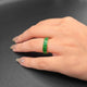 Baguette Stone Band Ring | 18K Gold Plated