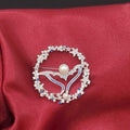 Minimalist Dolphin Tail Brooch