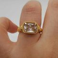 Bold Stone Bezel Ring