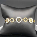 Elegant Monogram Flower Bracelet