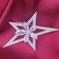 Classic Floral Star Brooch
