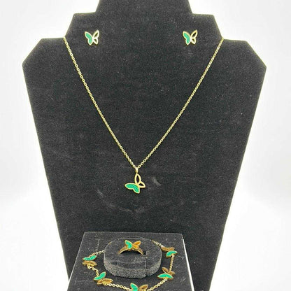 Green Butterfly Set