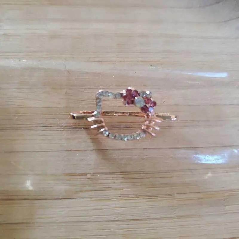 Hello Kitty Charms in Rose Gold finish, with cubic zirconia stone on stones