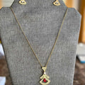 Italian Necklace & Earrings Set