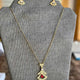 Italian Necklace & Earrings Set | 18K Gold Plated