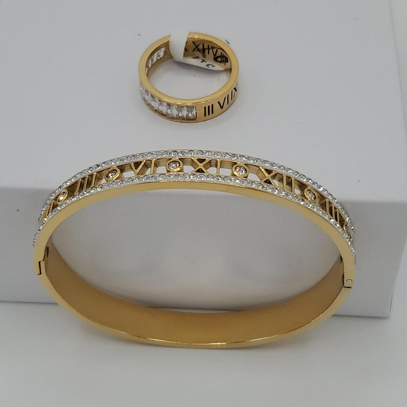 Latin number Bangle Set - Siwar Gallery