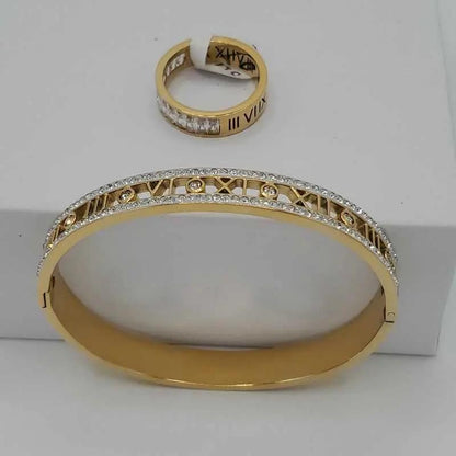 Latin number Bangle Set